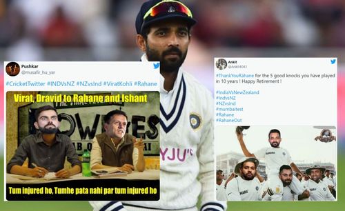 Fans express their doubts over the authenticity of Ajinkya Rahane's injury