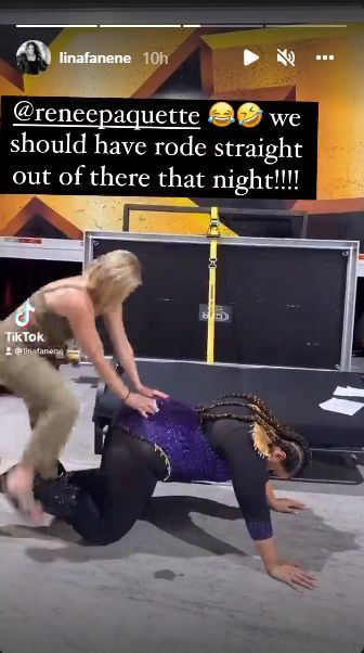 Nia Jax tags Renee Paquette in an amusing post