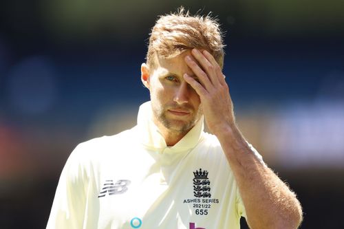 A dejected England captain Joe Root after his team’s heavy defeat at the MCG. Pic: Getty Images