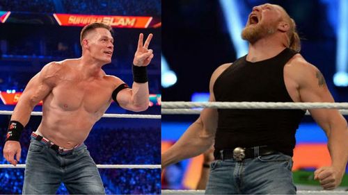 John Cena and Brock Lesnar were both at SummerSlam.