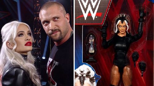 Scarlett Bordeaux and Karrion Kross; Scarlett's action figure