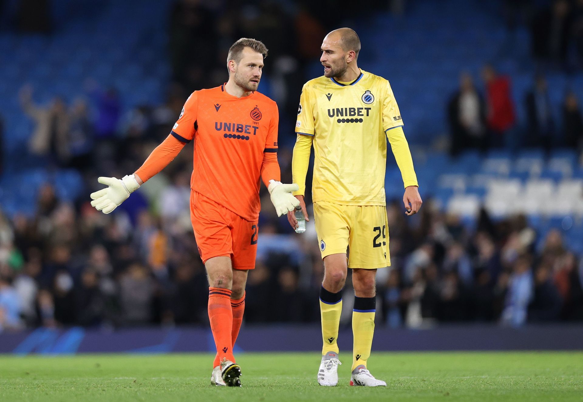 Bas Dost (right) will be an important player for Club Brugge against PSG.