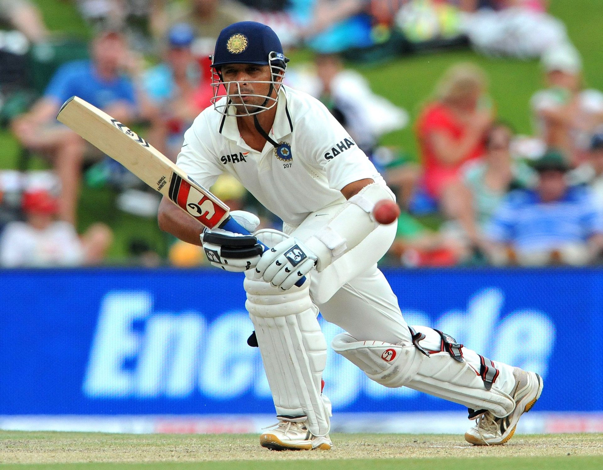 Rahul Dravid scored his maiden Test hundred in South Africa. Pic: Getty Images