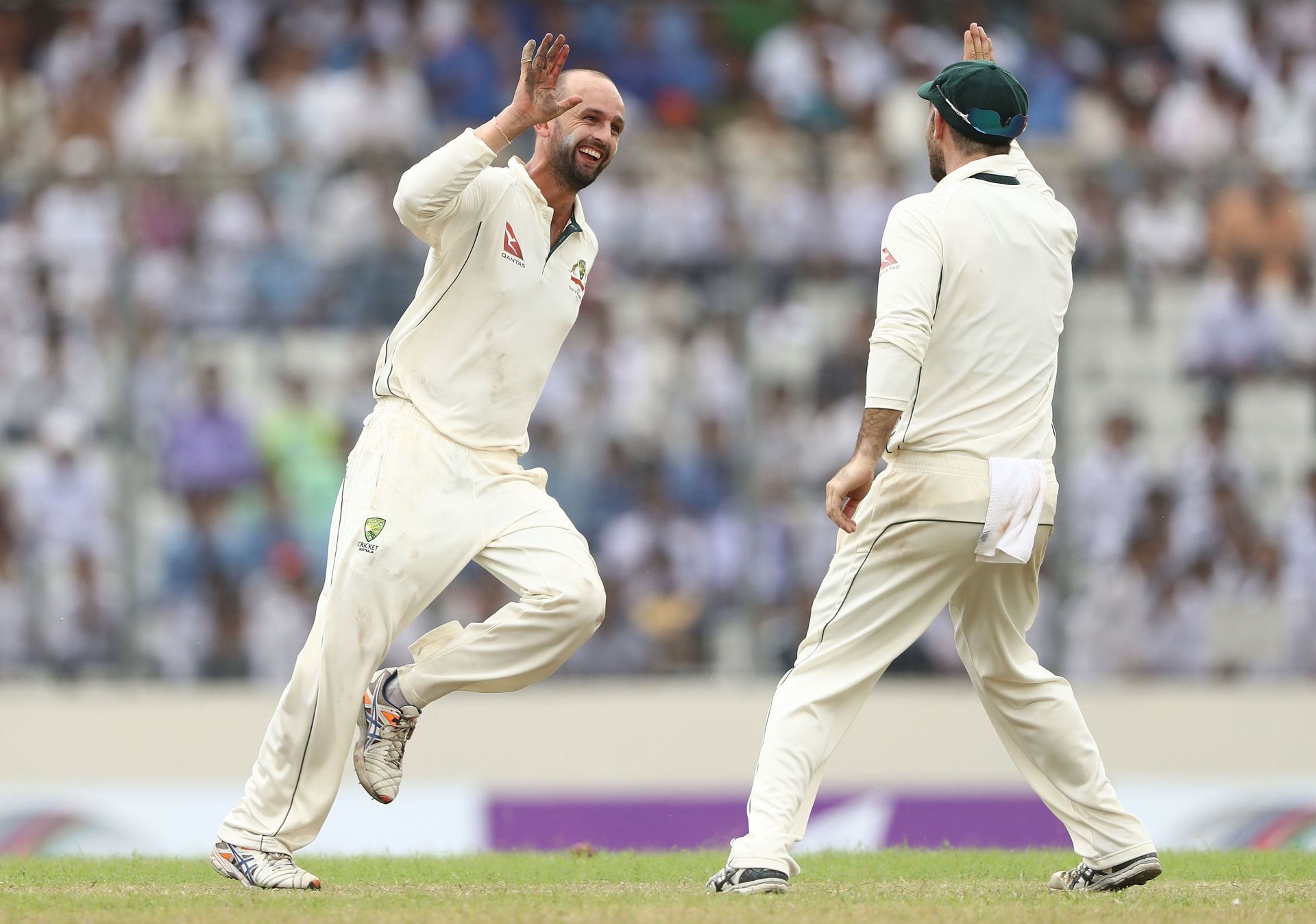 Nathan Lyon registered the best figures by a visiting spinner in India before Ajaz Patel's 10-wicket haul.