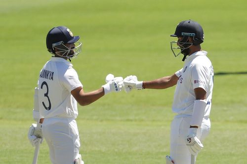 Ajinkya Rahane (left) and Cheteshwar Pujara. Pic: Getty Images