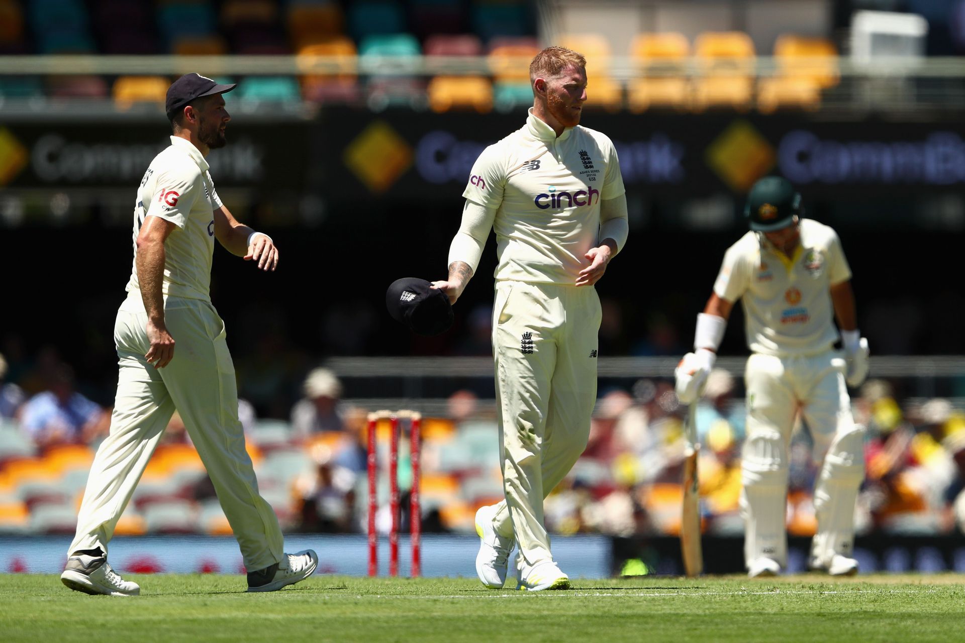 Ben Stokes was seen struggling with his hamstring on day 2 of the first Ashes Test (Credit: Getty Images)