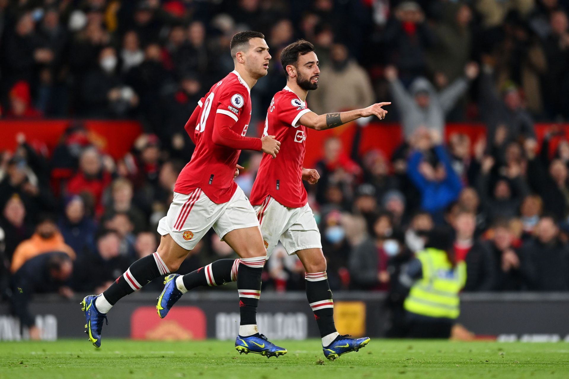 Bruno Fernandes after scoring against Arsenal.