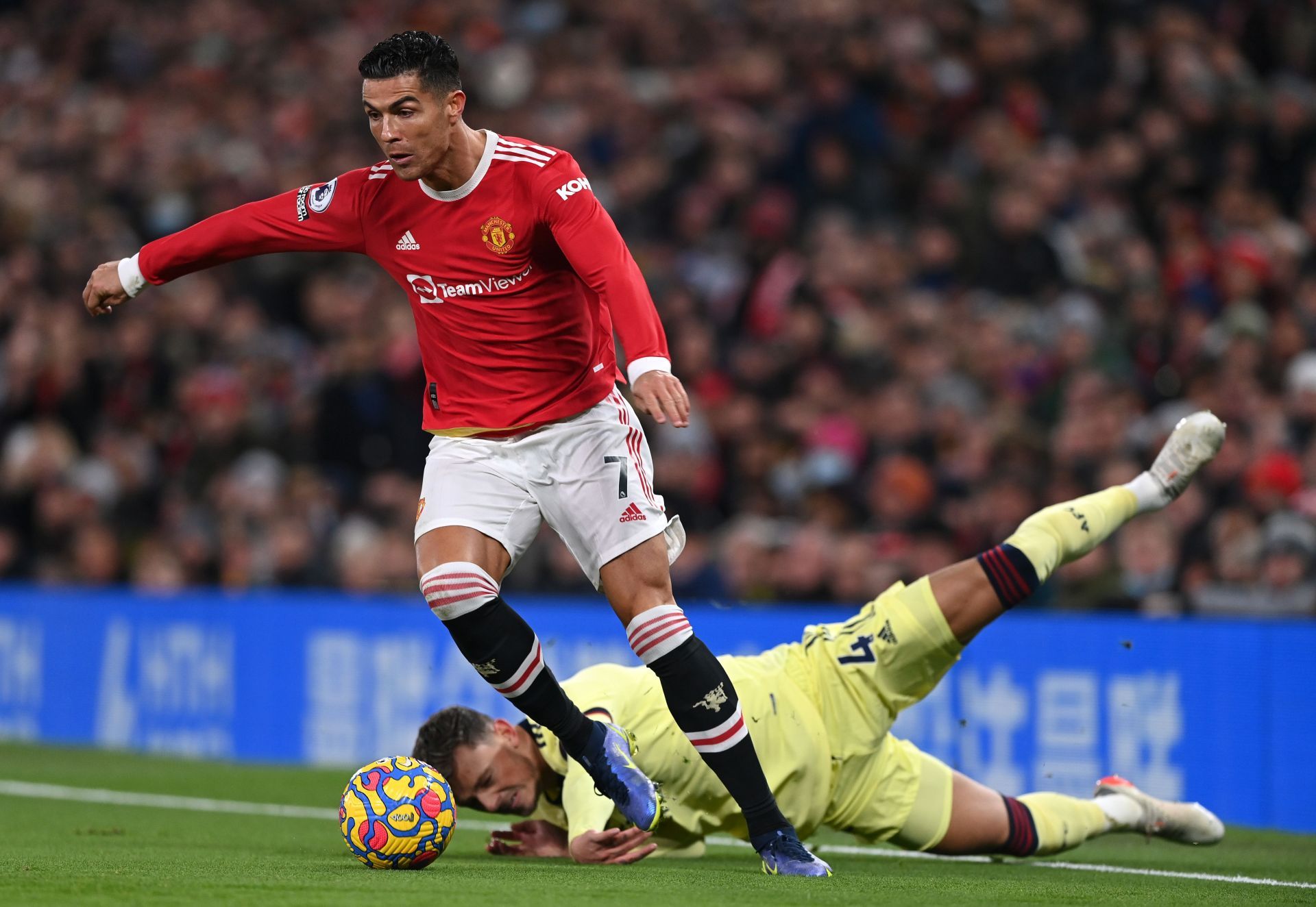 Cristiano Ronaldo in action for Manchester United