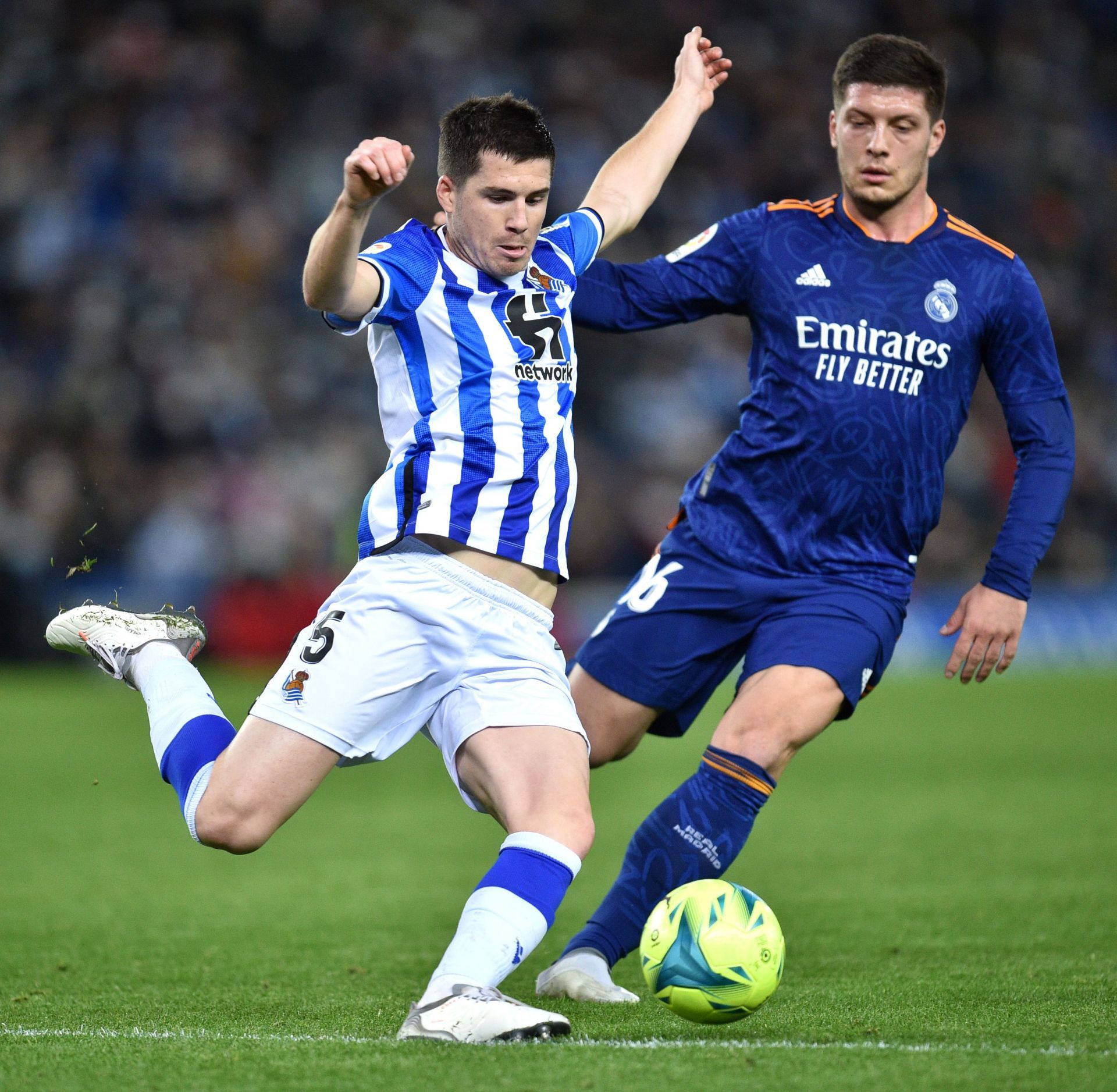 Luka Jovic in action against Real Sociedad