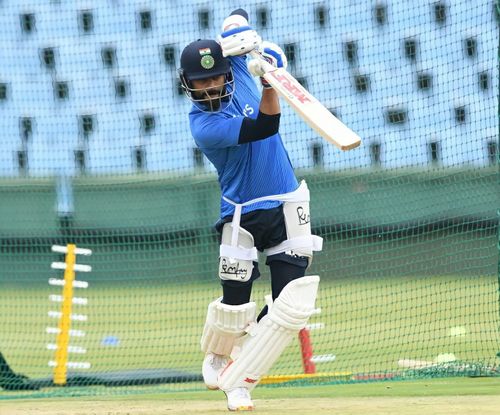 Virat Kohli during a net practice in South Africa