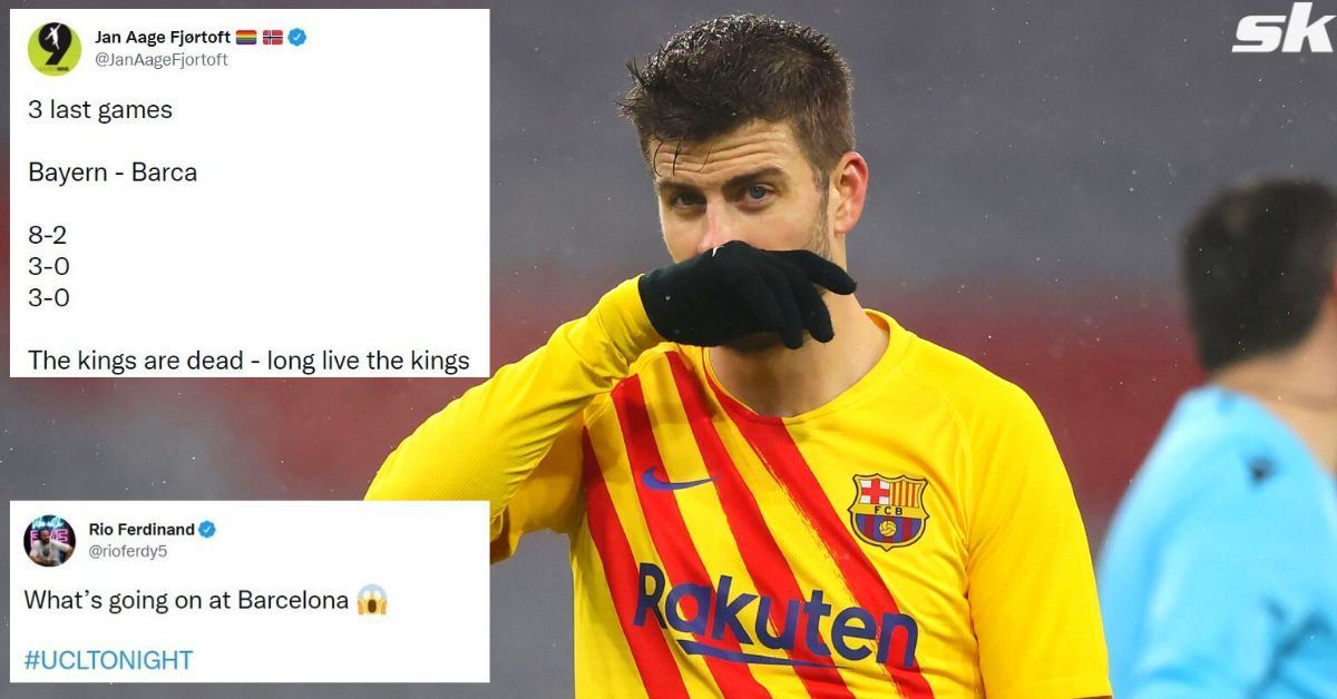 World reacts to Barcelona dropping out of the Champions League.