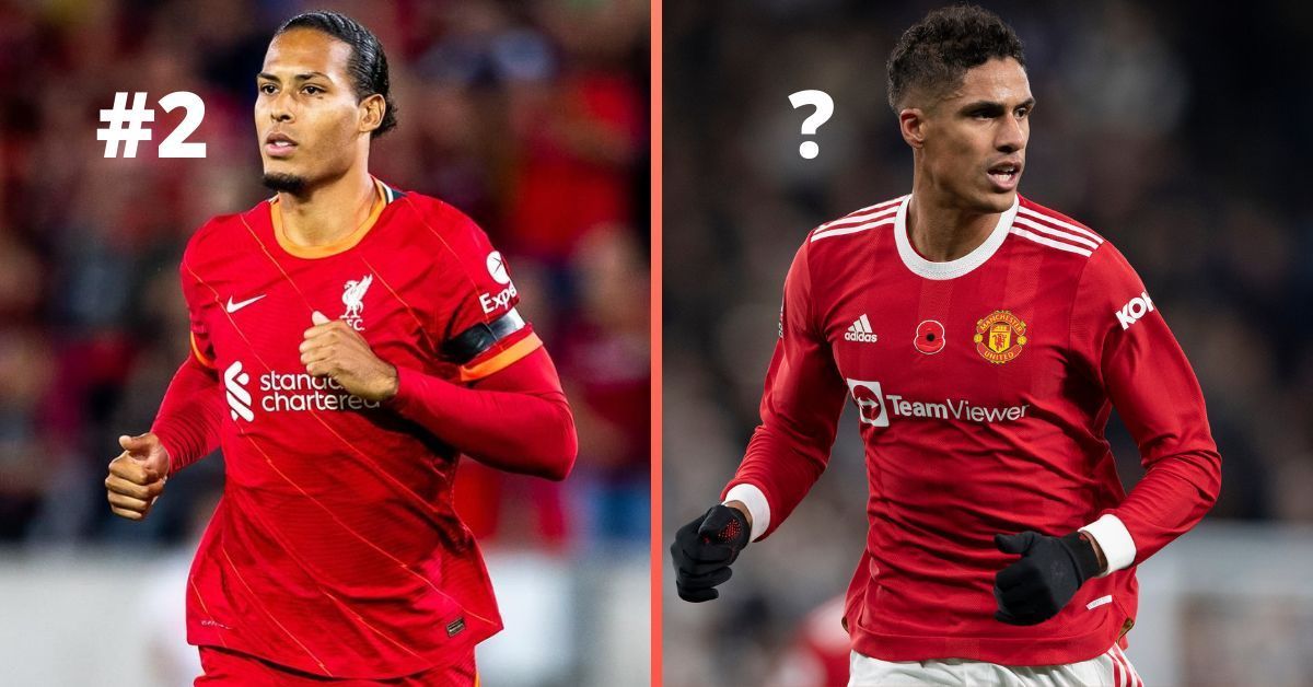 Liverpool&#039;s Virgil van Dijk and Manchester United&#039;s Raphael Varane