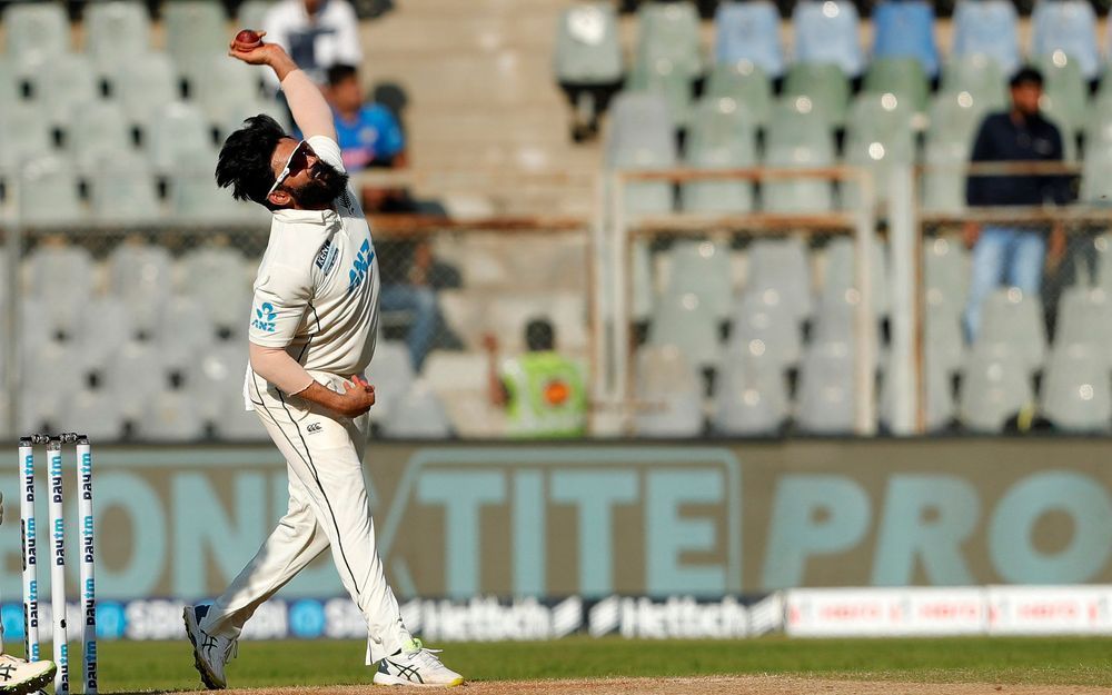 Ajaz Patel has taken all his Test wickets away from home [P/C: BCCI]