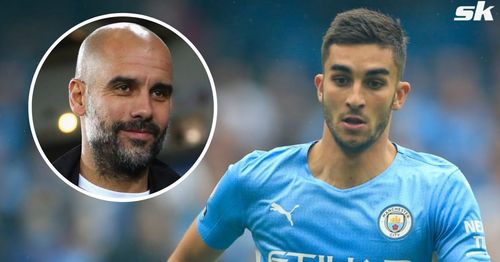 Pep Guardiola (inset) has approved Ferran Torres' move to Barcelona