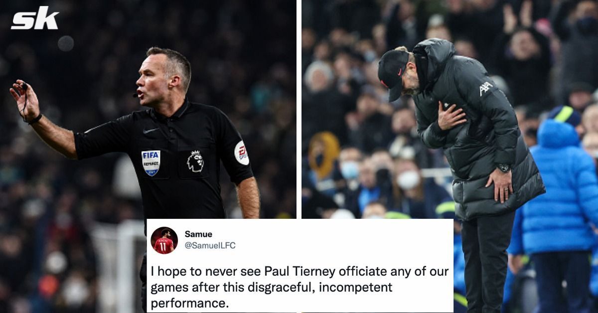 Liverpool fans didn&#039;t hold back on Twitter on refereeing decisions