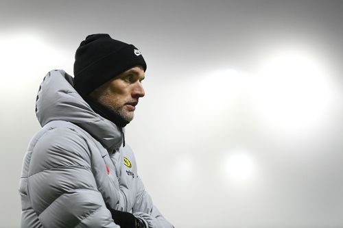 Chelsea manager Thomas Tuchel looks on against Wolves