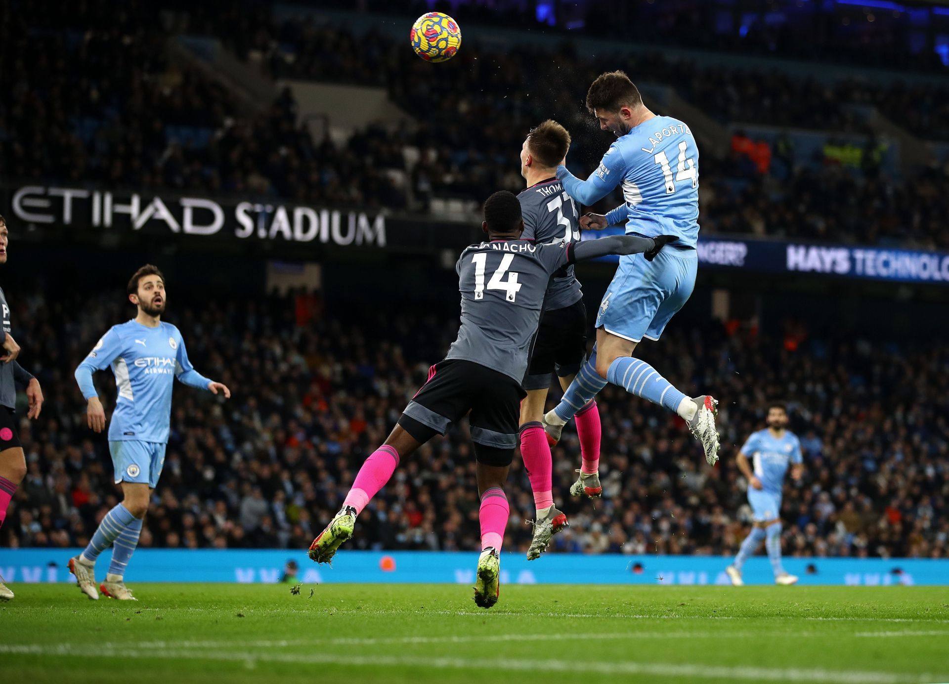 Aymeric Laporte scored City&#039;s 5th goal which calmed the nerves at the Etihad in a roller coaster game