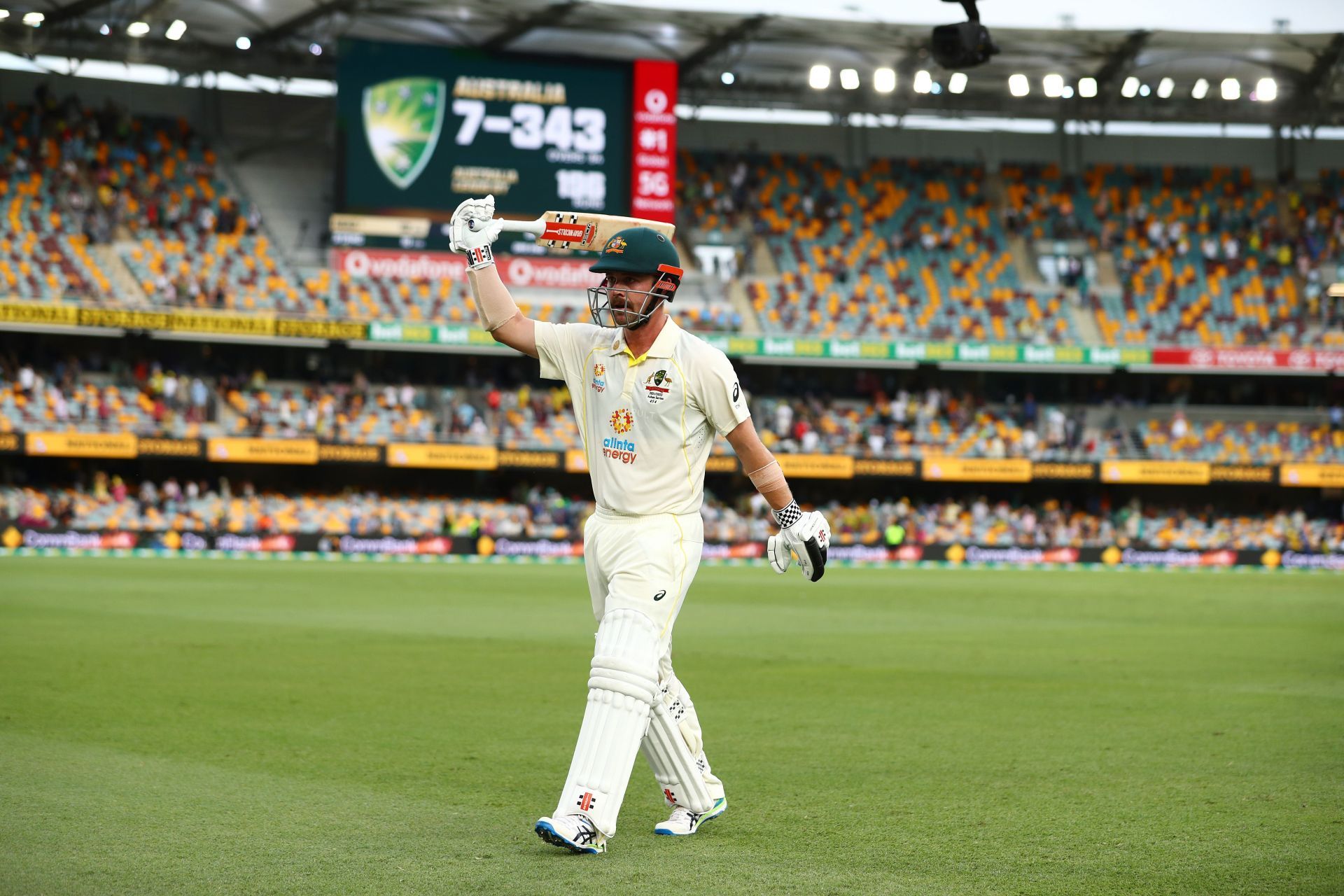 Travis Head scored his maiden Ashes century on Day Two of the first Test
