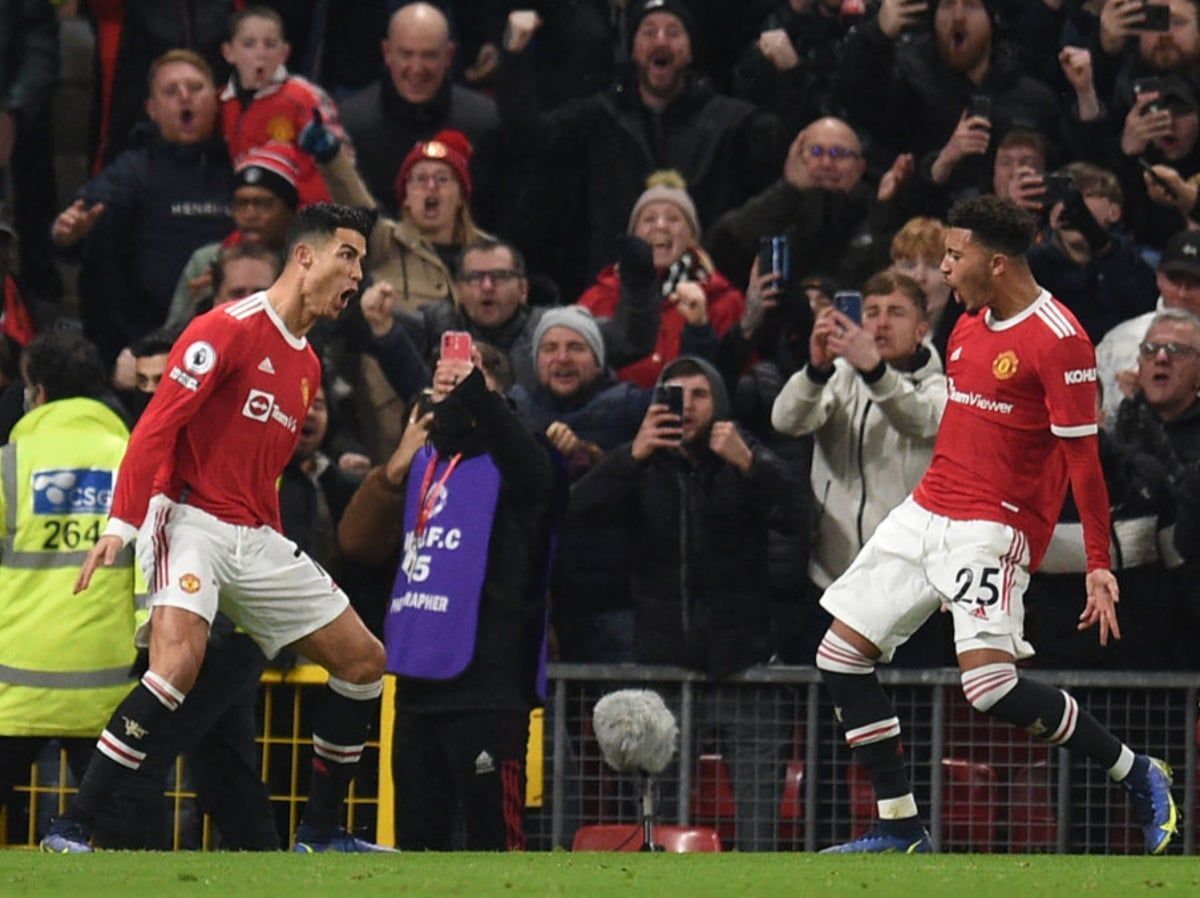 Manchester United ride on Ronaldo&#039;s superb brace to beat Arsenal.