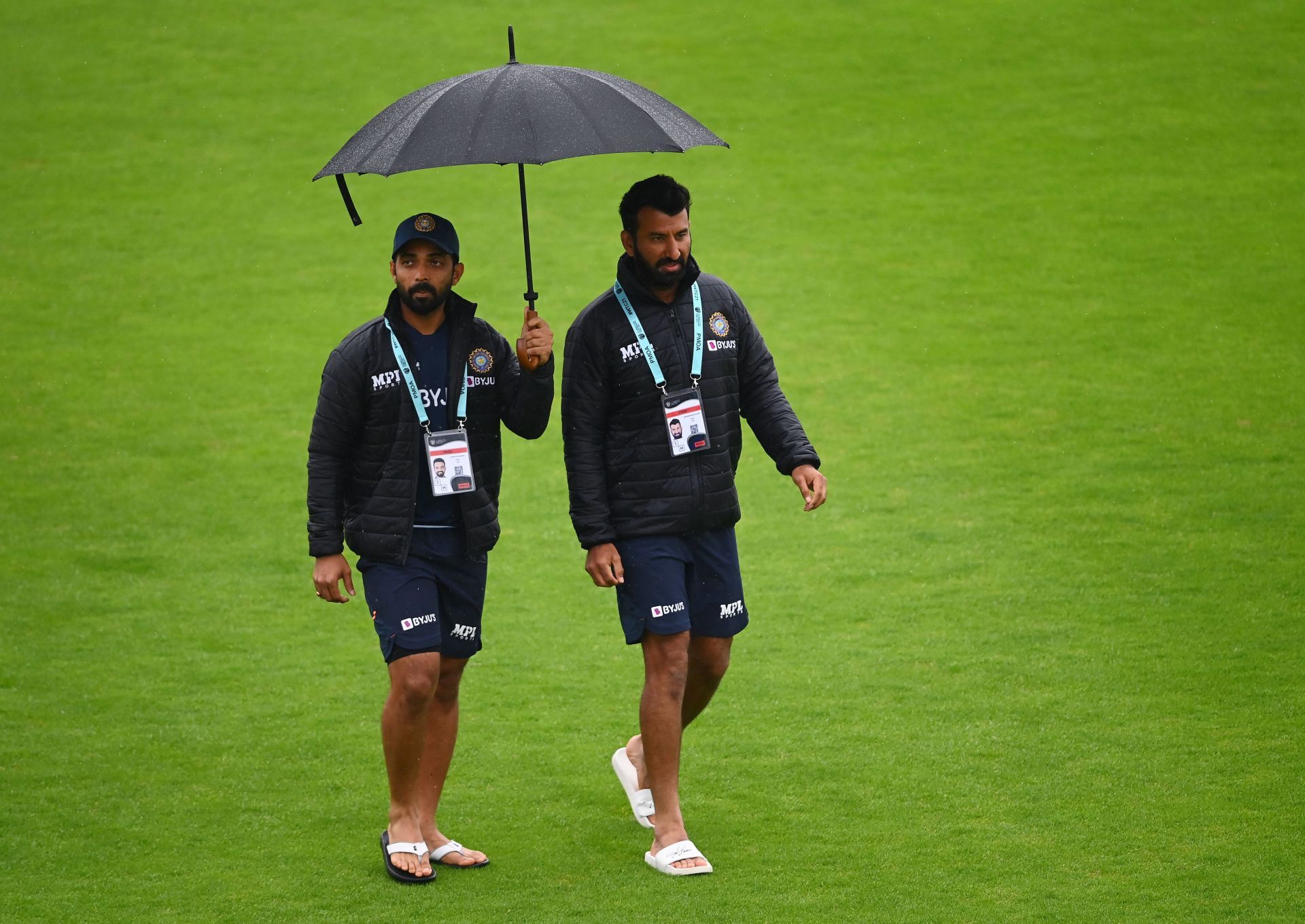 Ajinkya Rahane (L) and Cheteshwar Pujara. (Image source: Getty)