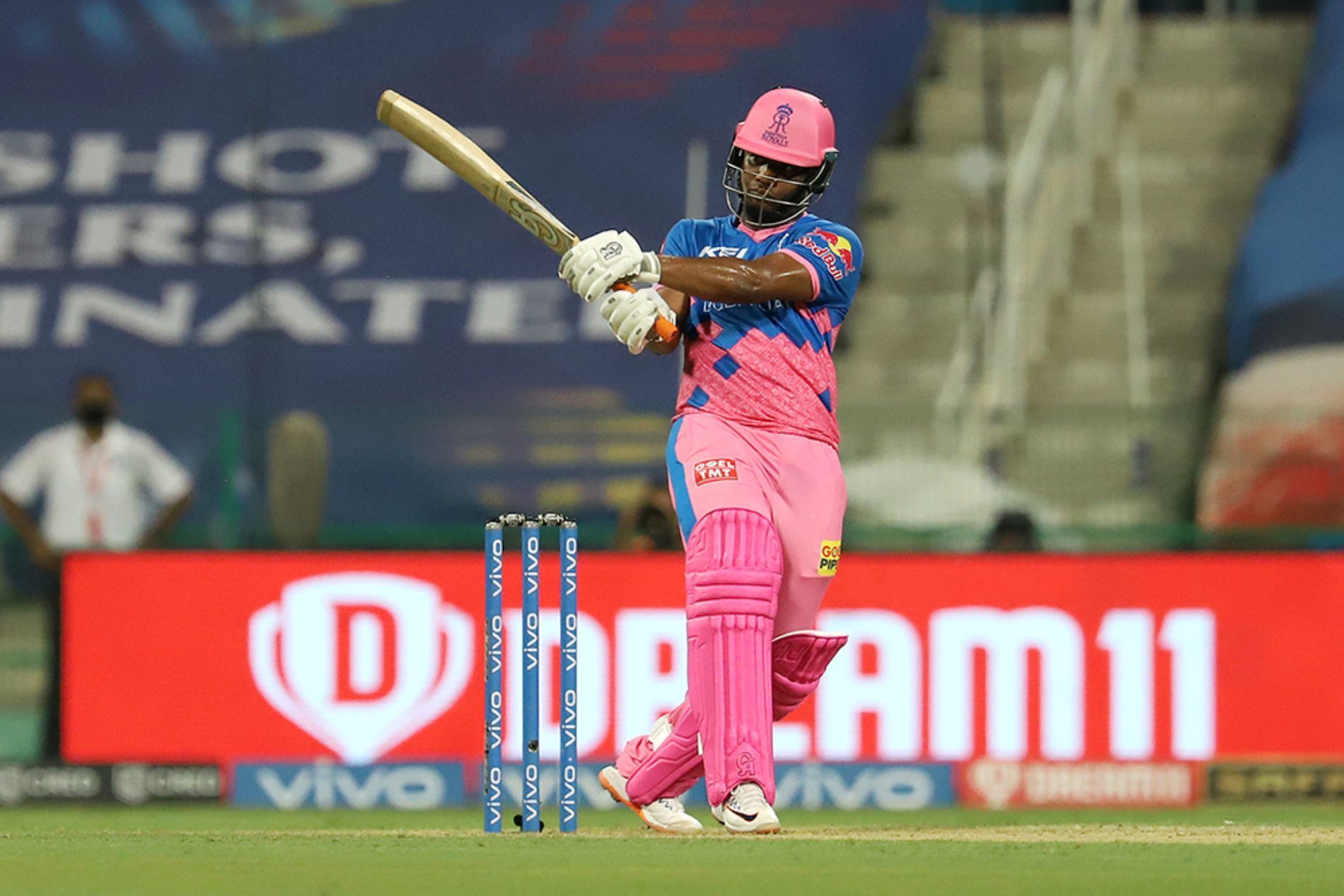 Evin Lewis batting for Rajasthan Royals (RR). Pic: IPLT20.COM