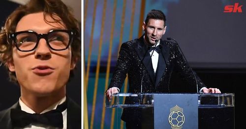 Tom Holland was awestruck when he met Lionel Messi.