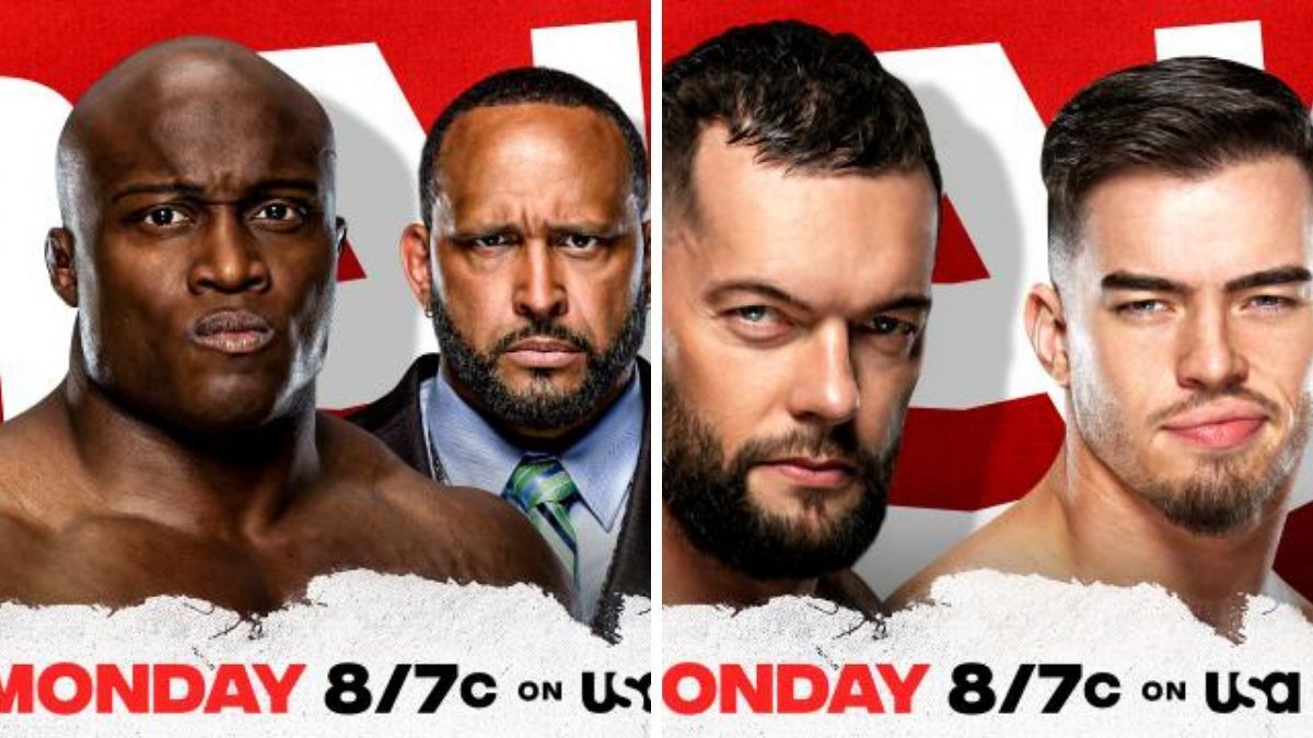 Bobby Lashley and MVP (left): Finn Balor and Austin Theory will battle it out on RAW