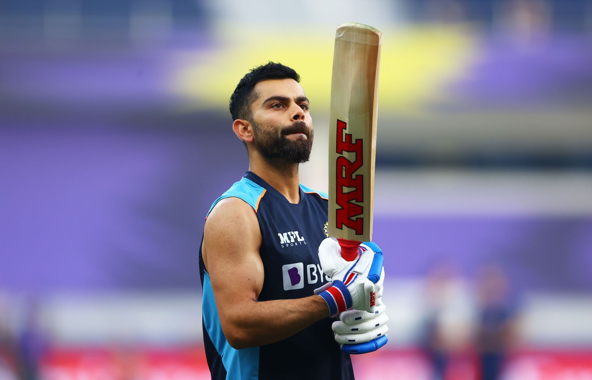 Virat Kohli during a warm-up session. Pic: Getty Images