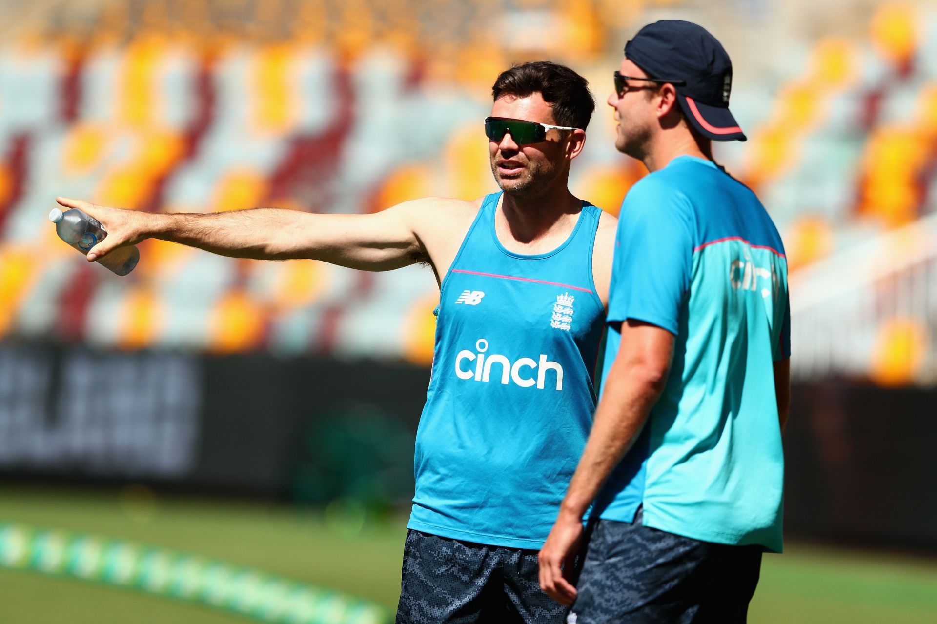 James Anderson (left) and Stuart Broad. (Credits: Getty)