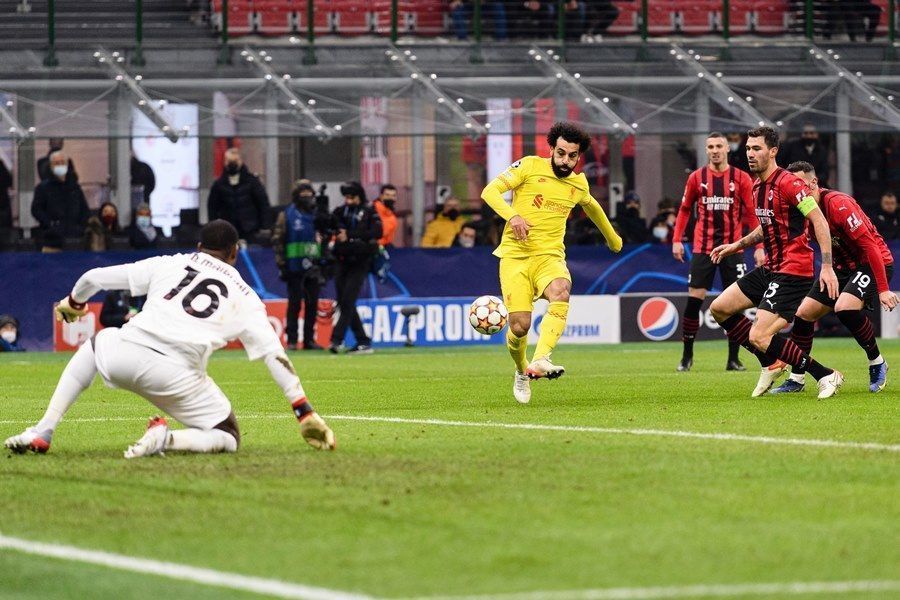 Salah was on target against Milan again!