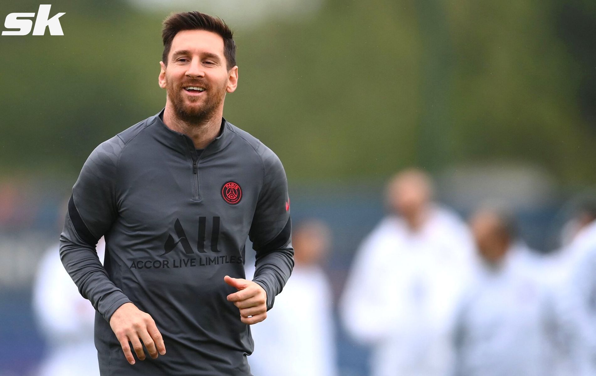 Lionel Messi in training for Paris Saint-Germain