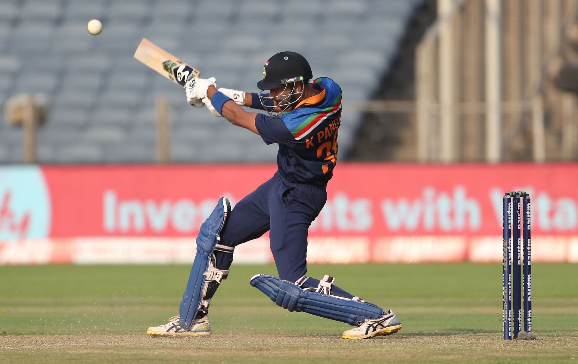 Krunal Pandya during the ODI series against England. Pic: Getty Images