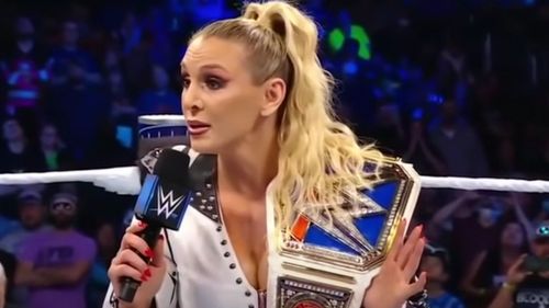 Charlotte Flair will defend the SmackDown Women's Title against Toni Storm this week