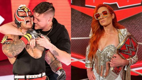 Rey Mysterio and RAW Women's Champion Becky Lynch