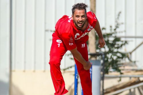 Fayyaz Butt in action for Oman