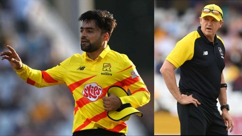 Rashid Khan (L) could be present on Andy Flower's wishlist ahead of the IPL 2022 Auction