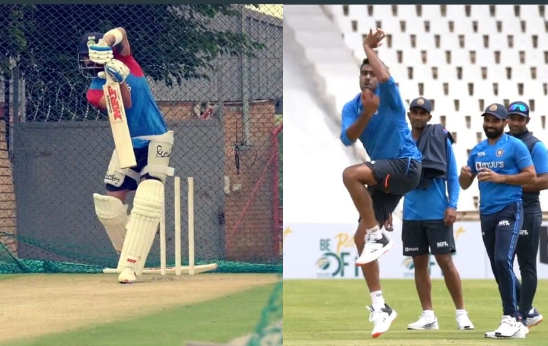 Team India players during a net session in Centurion (PC: BCCI)