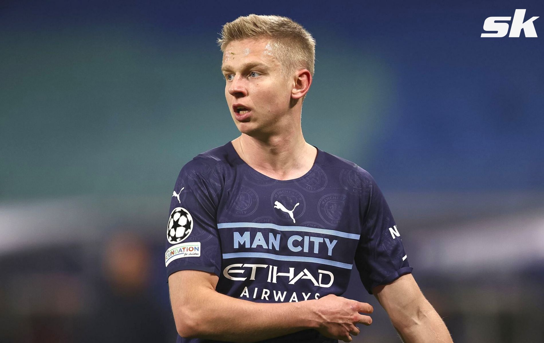 Oleksandr Zinchenko primarily plays as a midfielder