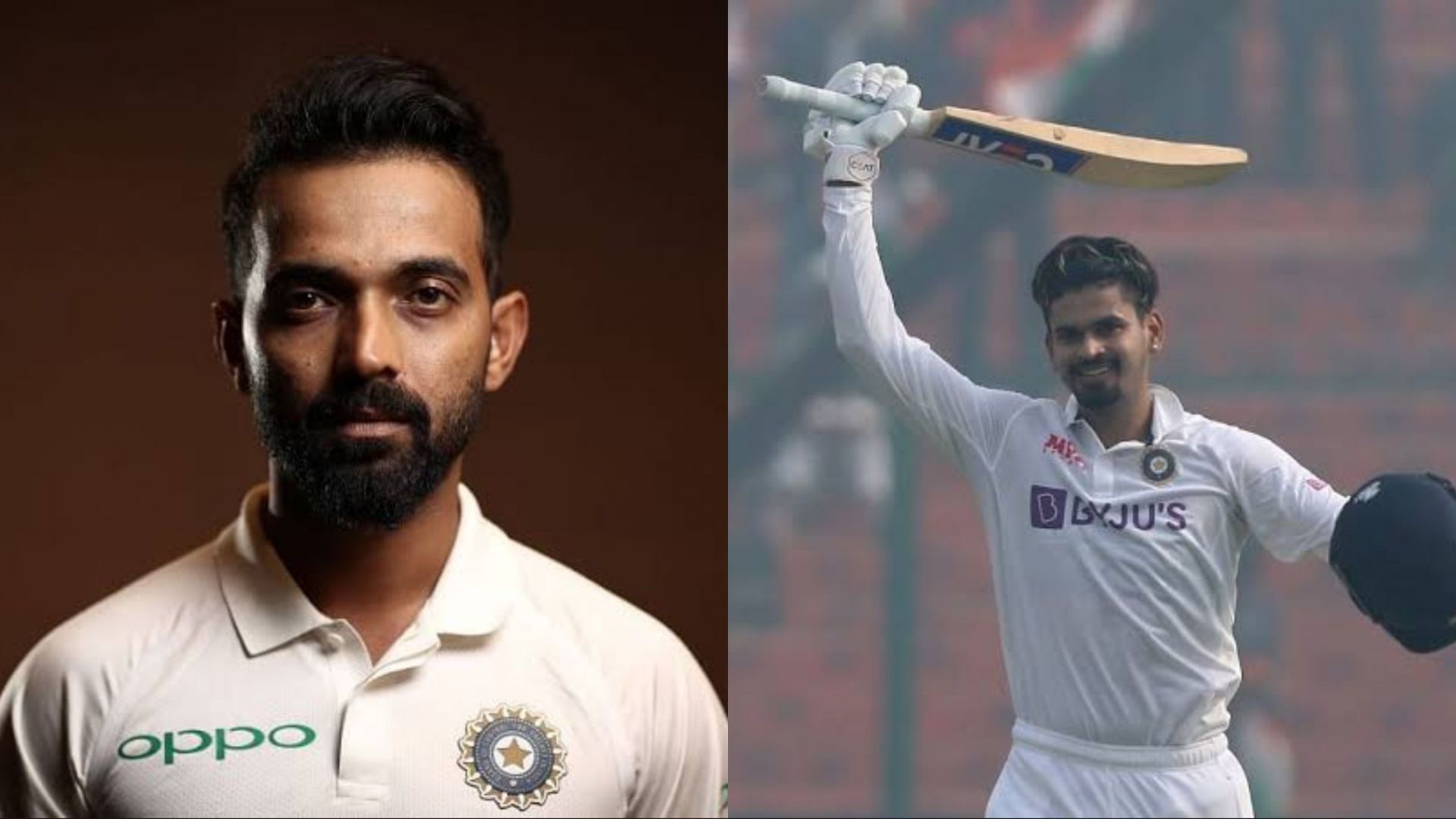 Ajinkya Rahane (L) and Shreyas Iyer will likely compete for a spot in the Indian middle-order for the 1st Test against South Africa