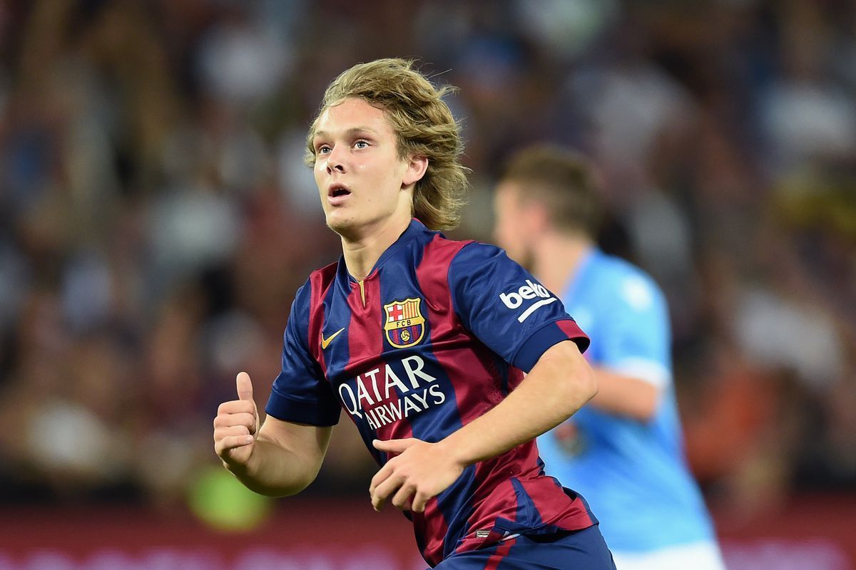 Alen Halilovic in FC Barcelona colours in the 2014-15 season