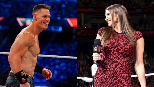 John Cena and WWE CBO Stephanie McMahon