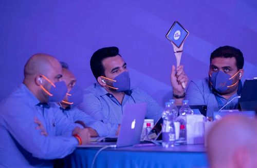 Zaheer Khan (middle) of Mumbai Indians (MI) during an IPL auction. Pic: IPLT20.COM