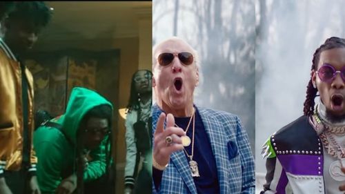 Ric Flair featured in the music video for Ric Flair Drip