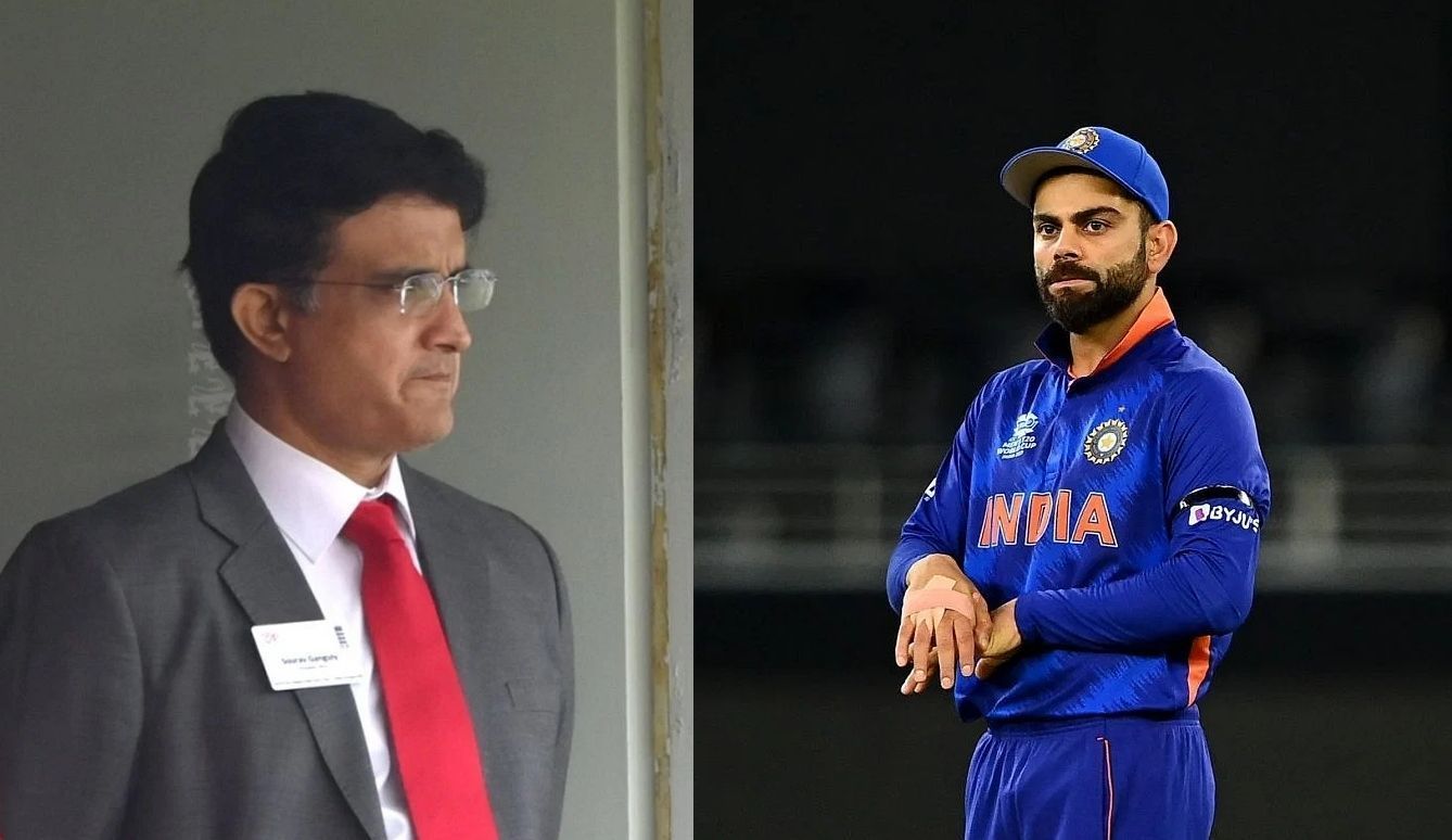 BCCI President Sourav Ganguly (left) and Test captain Virat Kohli. Pics: Getty Images