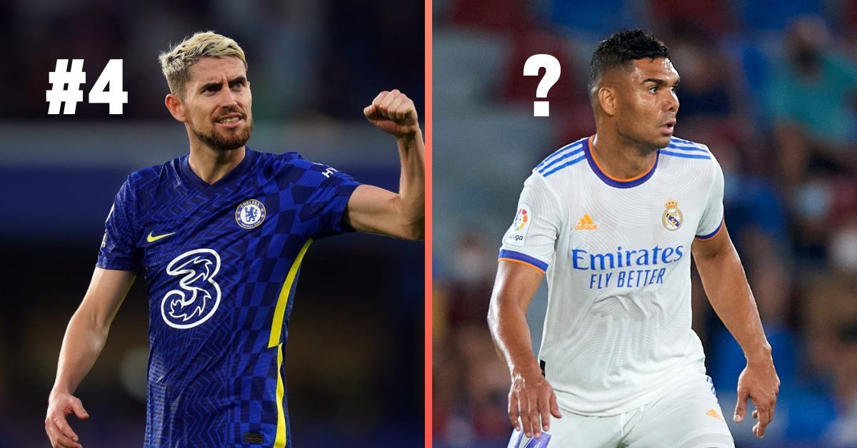 Chelsea&#039;s Jorginho and Real Madrid&#039;s Casemiro