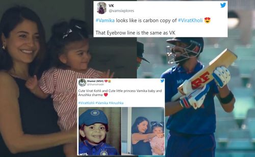 Fans react as Virat Kohli's daughter Vamika makes an appearance during the 3rd ODI against South Africa