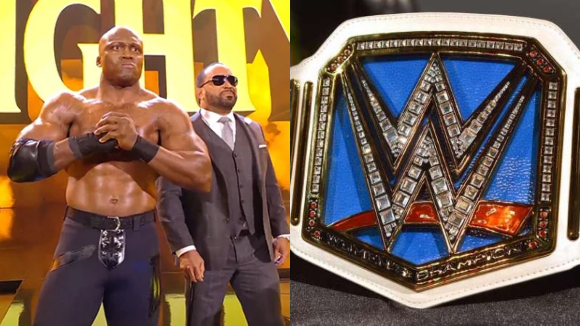 Bobby Lashley and MVP (left); SmackDown Women&#039;s Championship (right)