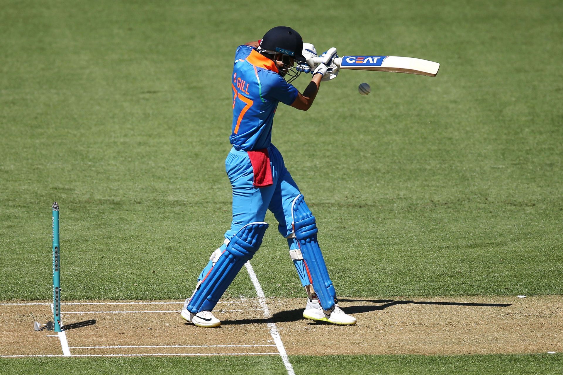 Shubman Gill batting for India. Pic: Getty Images