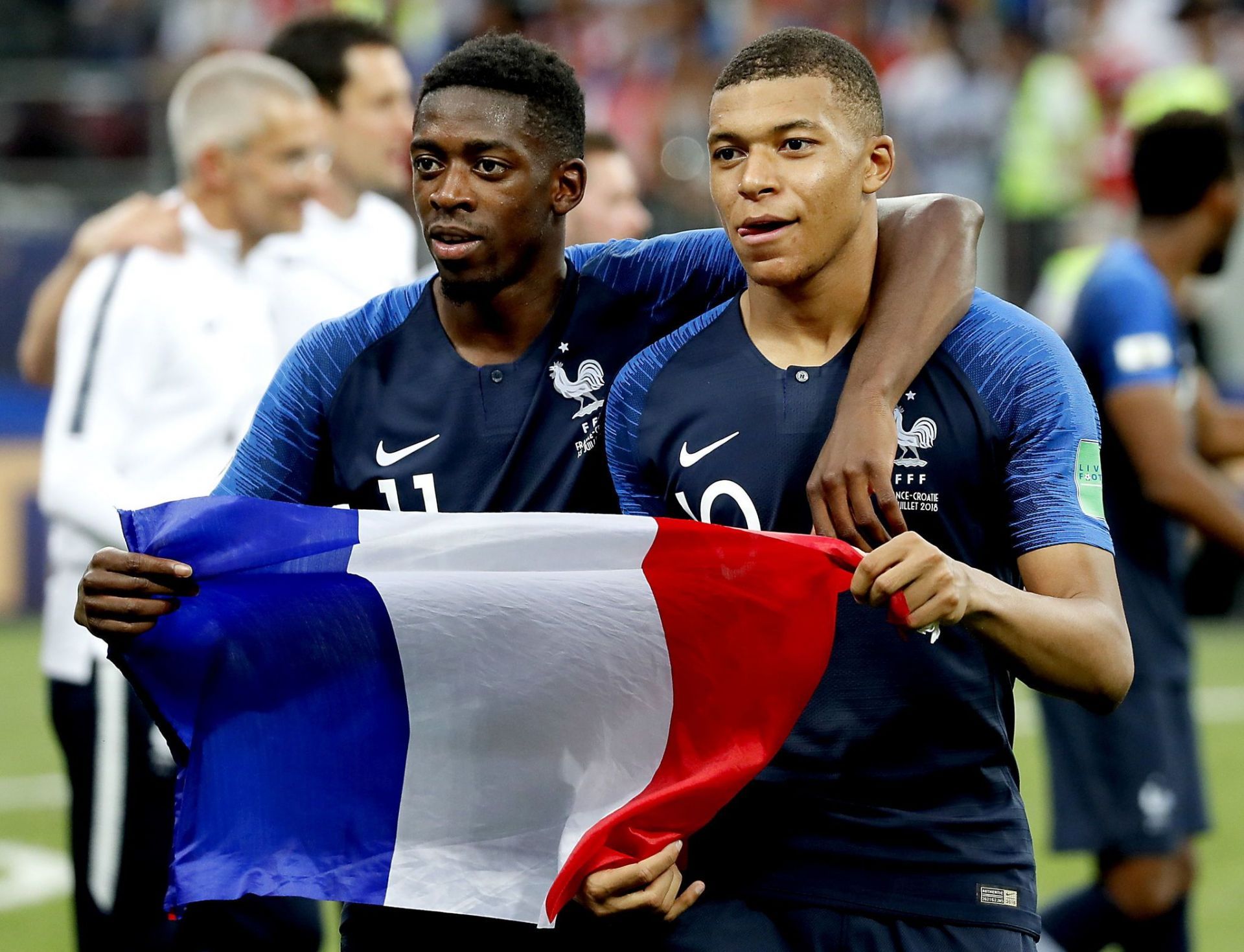 Ousmane Dembele and Kylian Mbappe (pic cred:Marca)