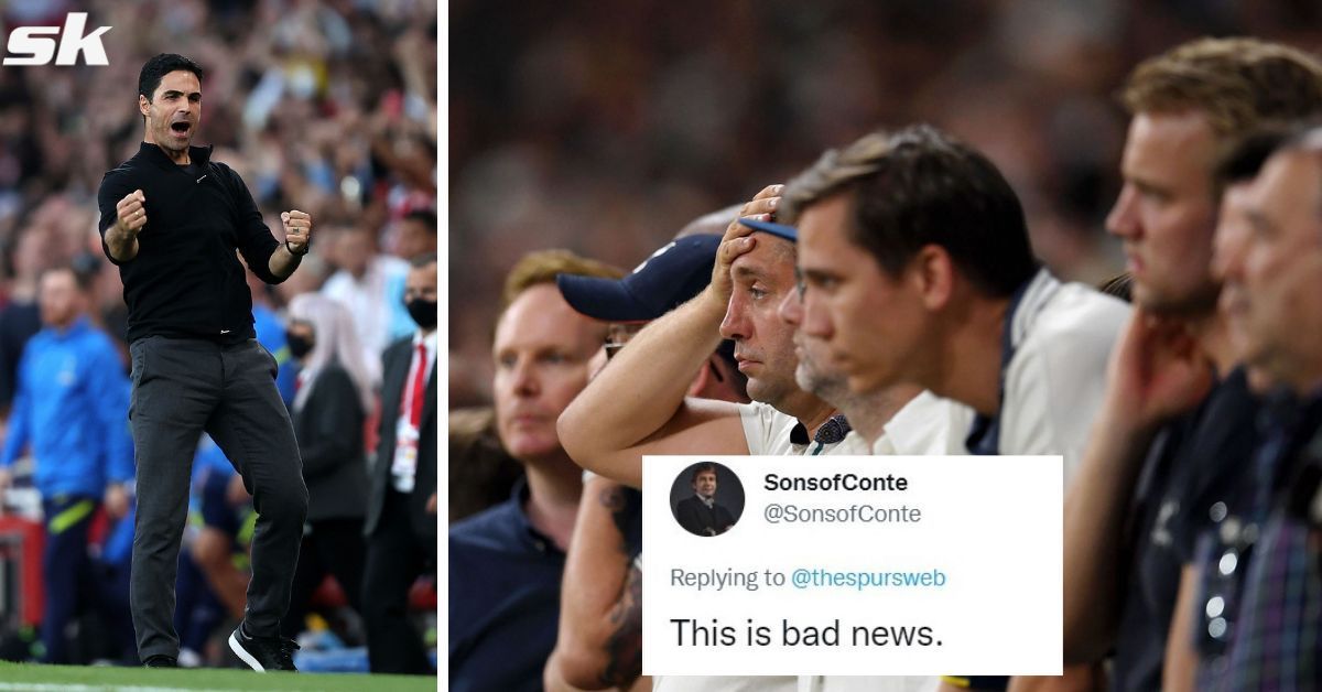 Tottenham fans react to Arsenal missing a key player.